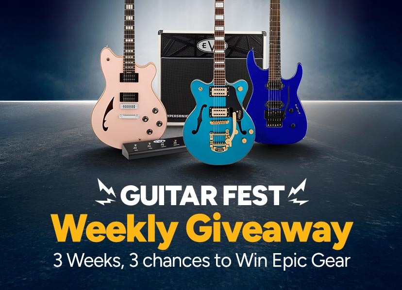 Guitar Fest Weekly Giveaway. 3 Weeks, 3 Chances to Win Epic Gear