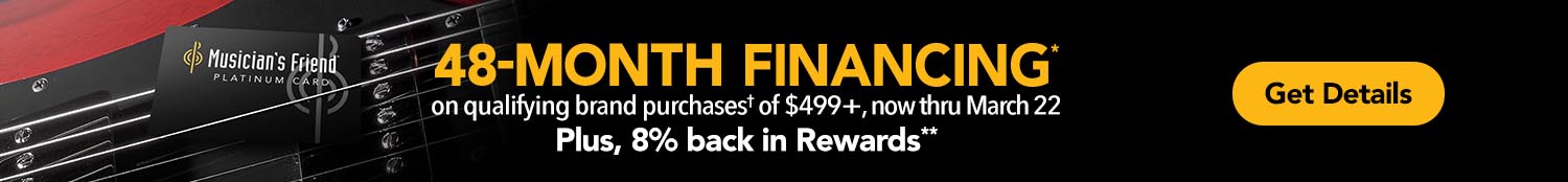 48-month financing. Limited-time promo financing options vary by brand, now thru March 22, 2026. Plus 8% back in rewards.