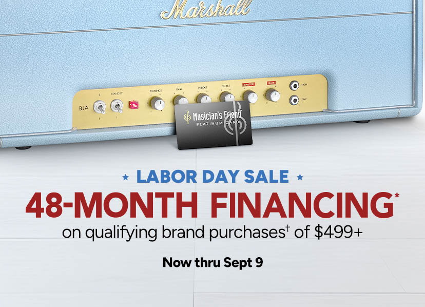 Labor Day 48-Month Financing on qualifying brand purchases of $499, now thru September 9. Plus, 8% back in rewards.