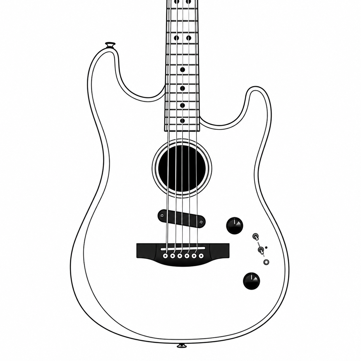 Fender Acoustasonic Acoustic Guitars